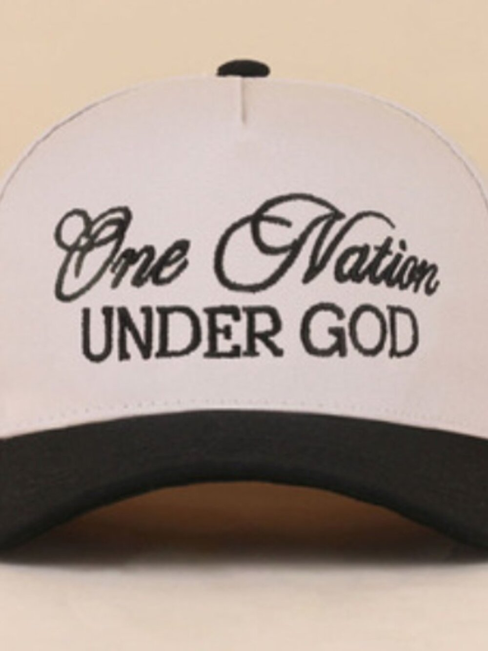 Zenana Outfitters "One Nation Under God" Embroidered Hat - Assorted Colors - Picture 3 of 6
